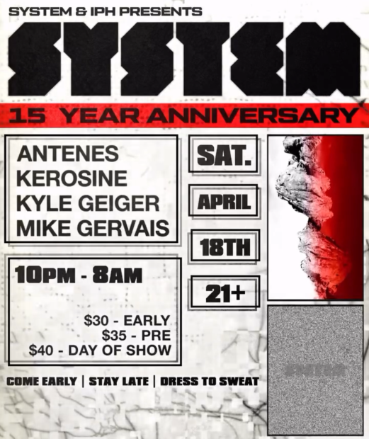 SYSTEM 15 year Anniversary